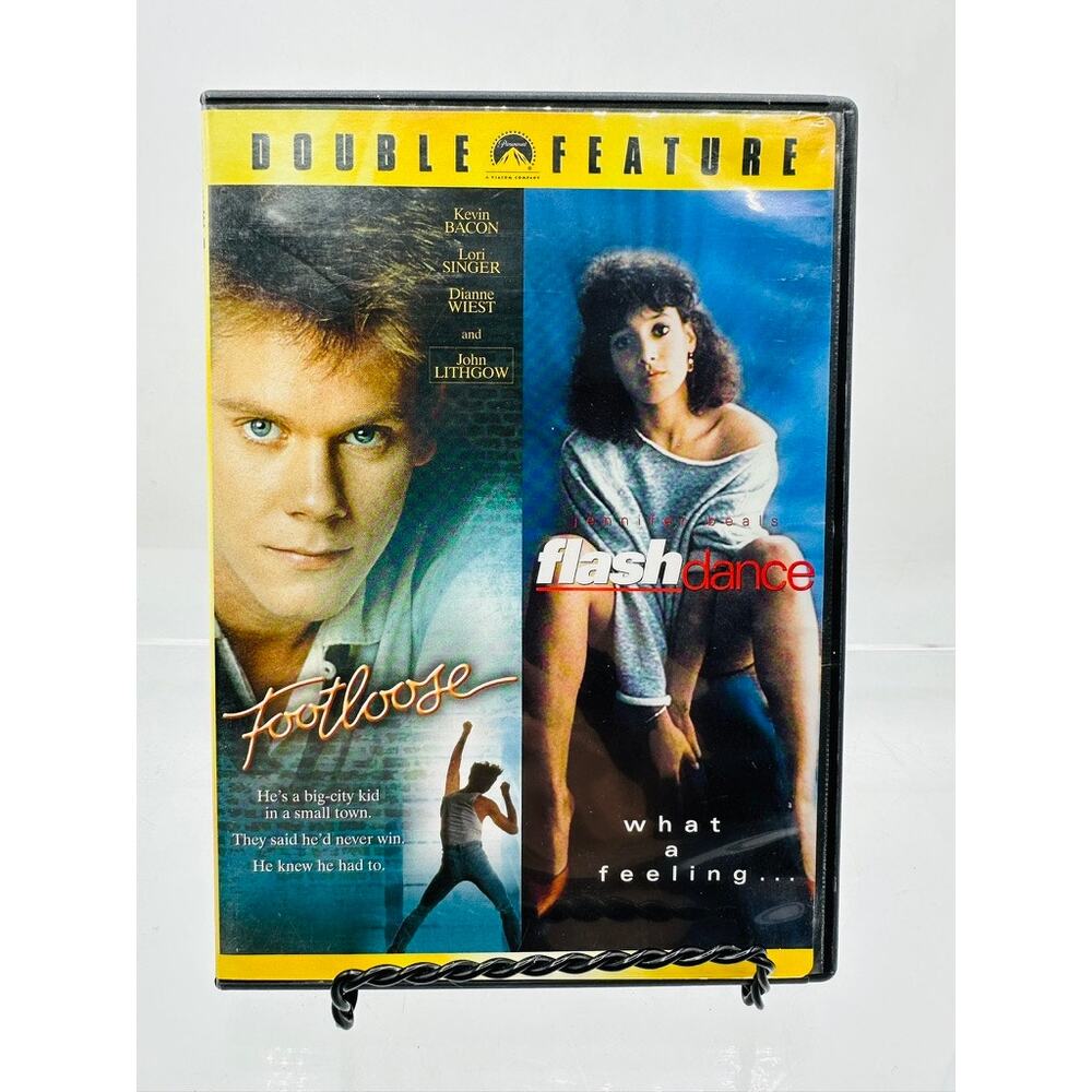 Footloose Flashdance DVD Double Feature Kevin Bacon Jennifer Beals 80s Dance